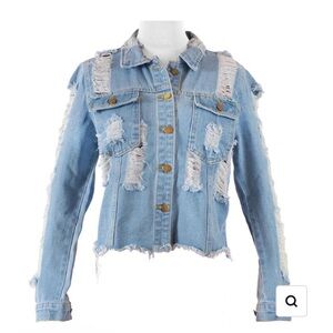 Distressed Denim Jacket
